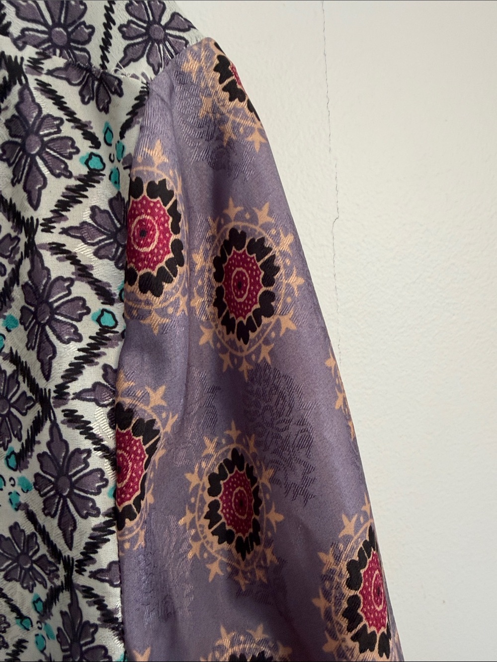 Zara Lavender, Mint & Purple Printed Duster - Picture 4 of 7